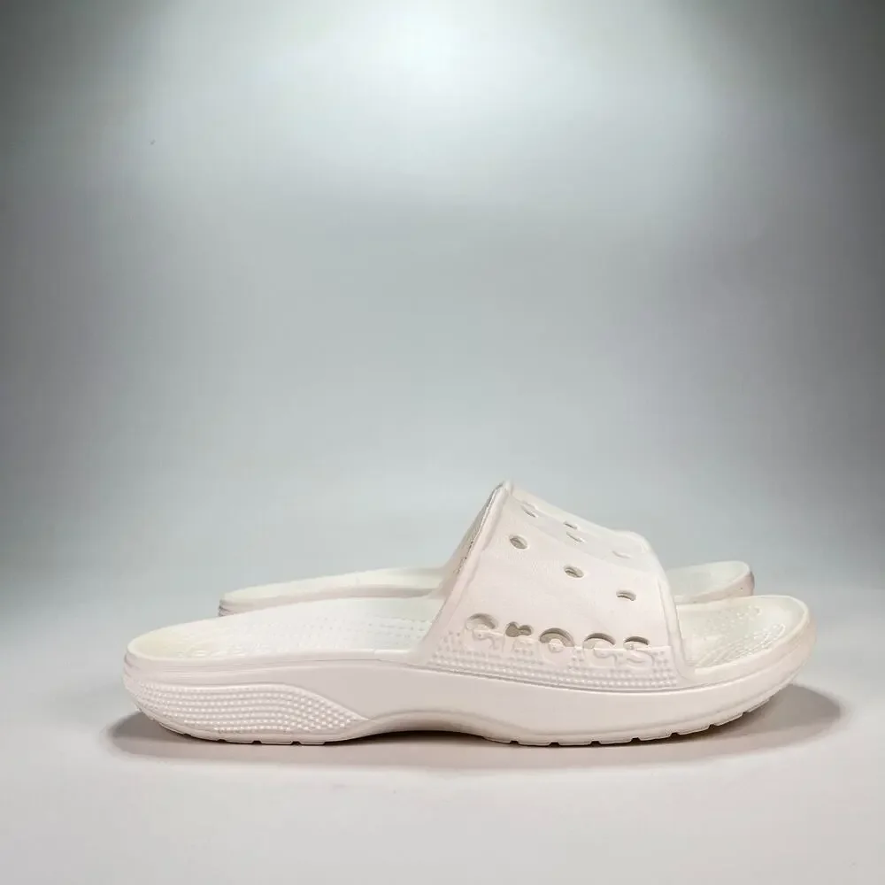 Crocs Baya II Slides Lightweight Comfort Sandals 208215 Men’s Size 8 White